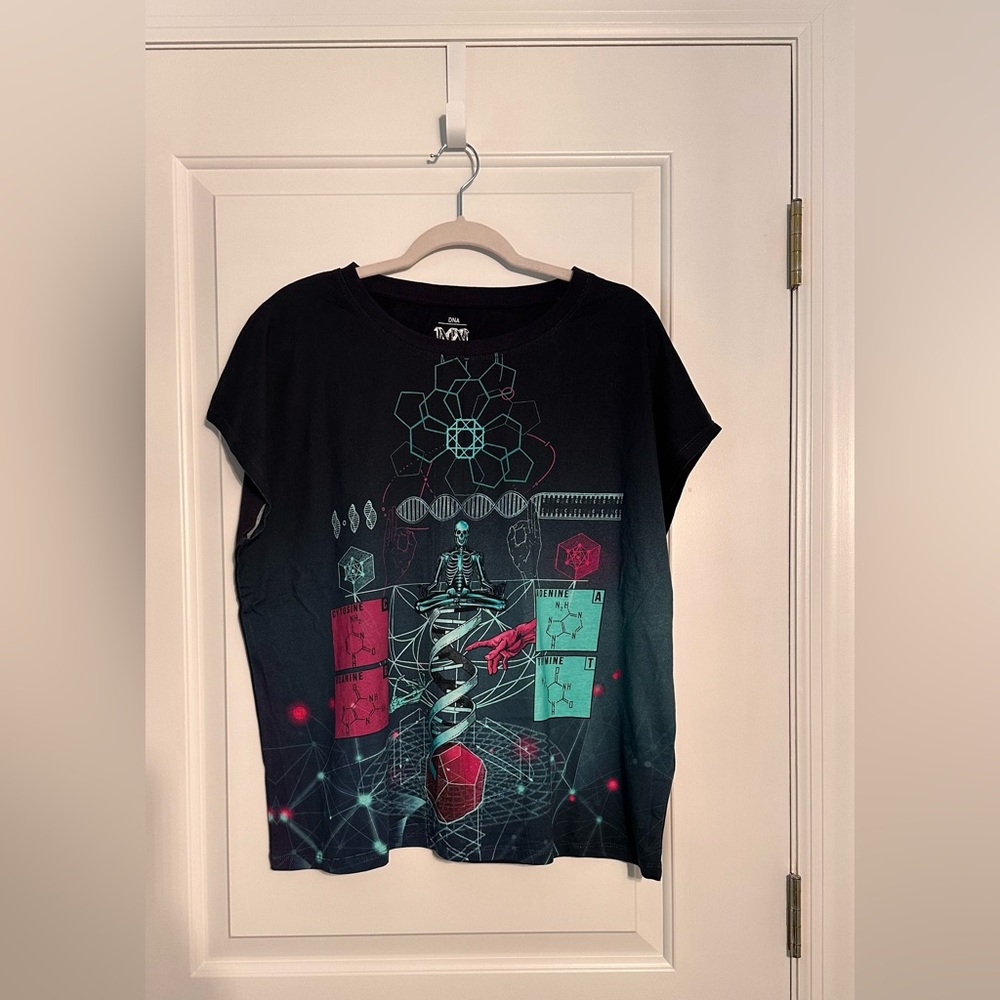 DNA theme T-Shirt, XL, Blue, Brand Medicine